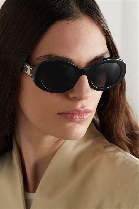 celine d frame sunglasses black|celine triomphe sunglasses black.